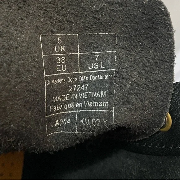 Dr Martens 1460 Floral Bloom Backhand Leather Lace Up Boots US L7 - Picture 3 of 17